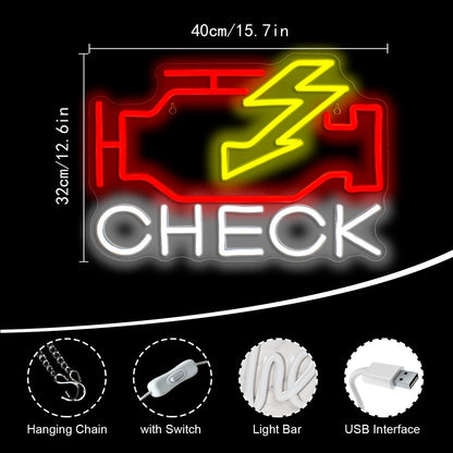 Motorkontrollleuchte Leuchtreklame LED